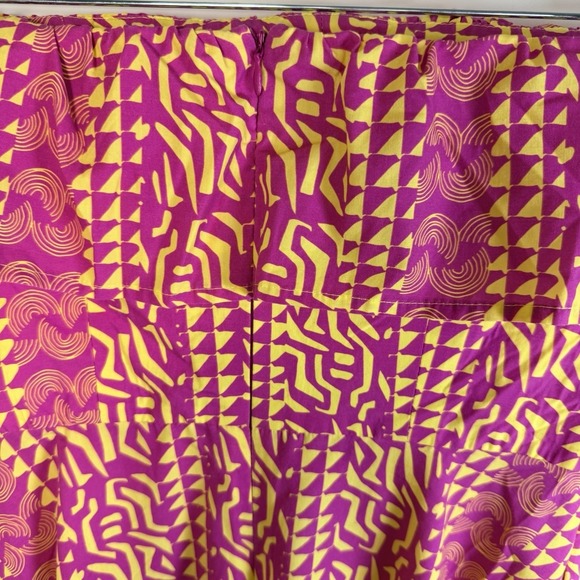 NWOT Anthropologie Kahindo Strapless Ruffled Pink & Yellow Maxi Dress Size Large - Picture 8 of 12